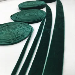 6/9/19/25mm Double Face Nylon verde velluto nastro decorazione della festa nuziale confezione regalo fatta a mano t fai da te natale 1/3/5Yard