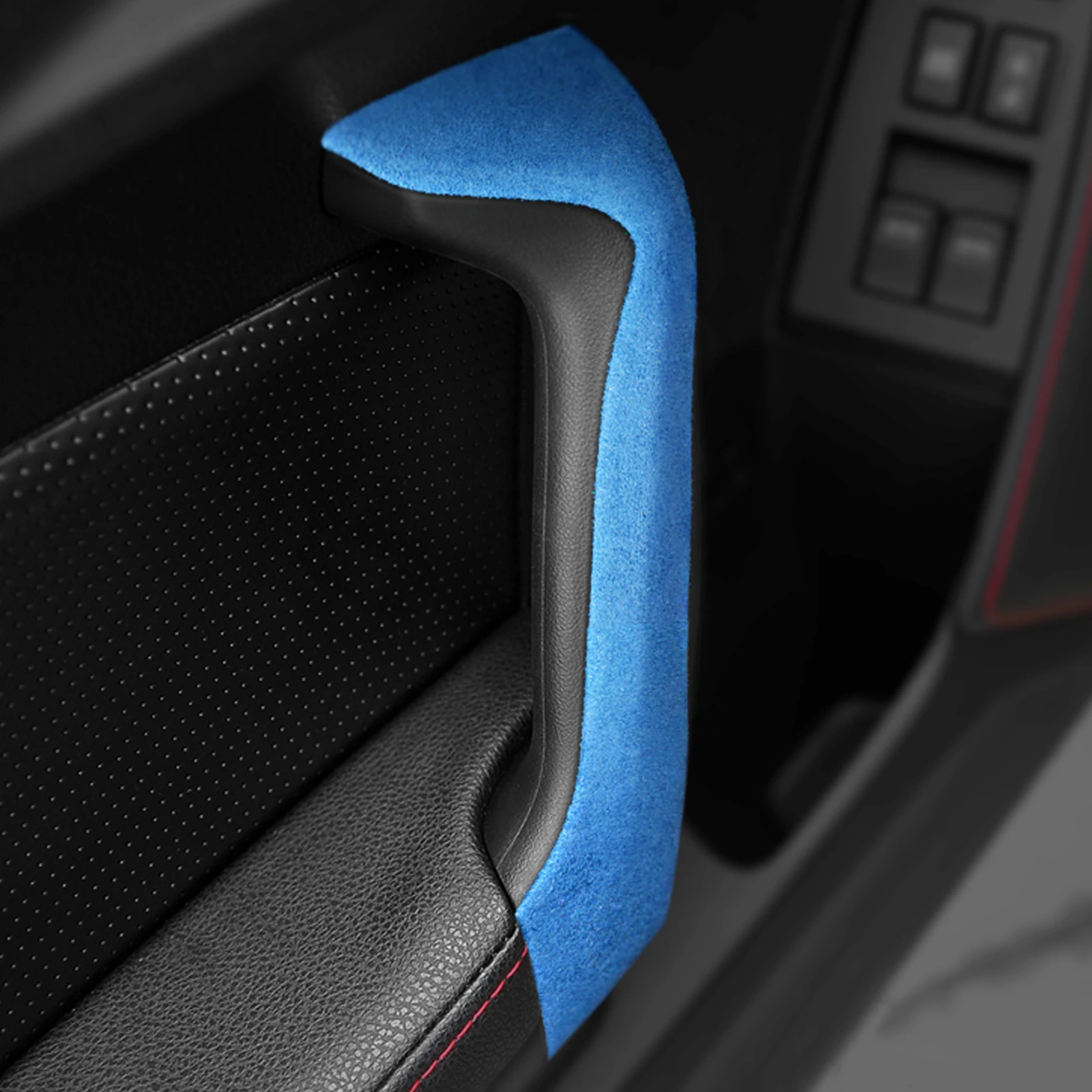 

Alcantara Suede Wrap For Subaru BRZ Toyota 86 2013-2020 Car Door Handle Frame Armrest Cover Panel Molding Trim Strip Accessories