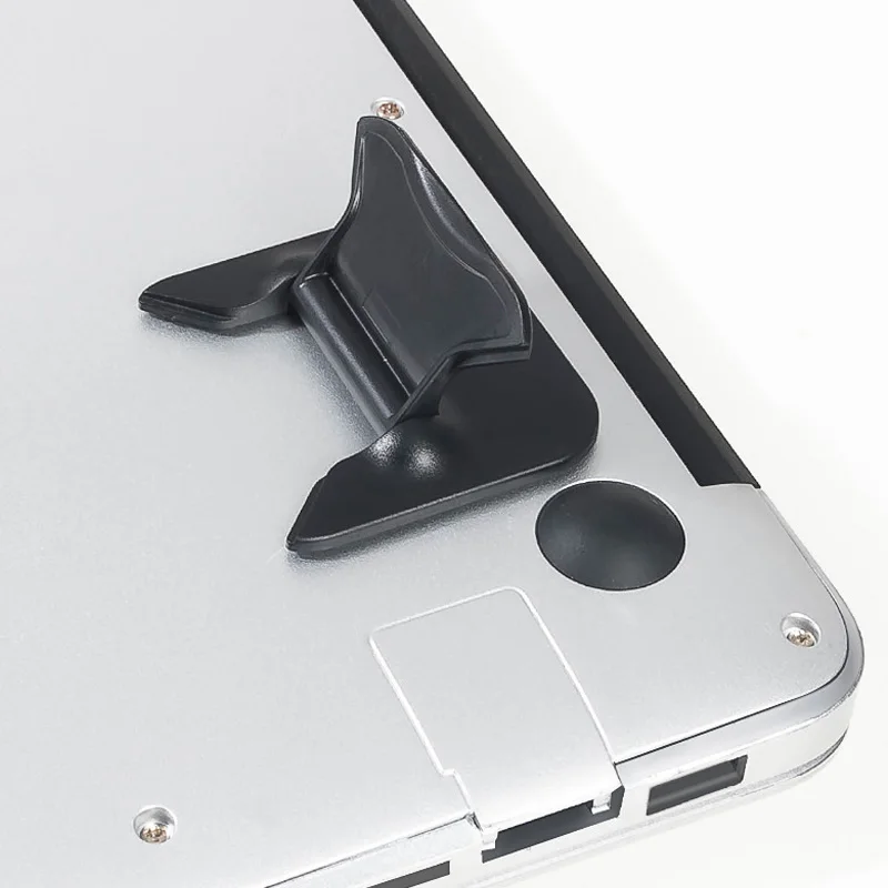 Hidden ring clasp laptop bracket foldable desktop to increase heat dissipation For macbook invisible support portable stand