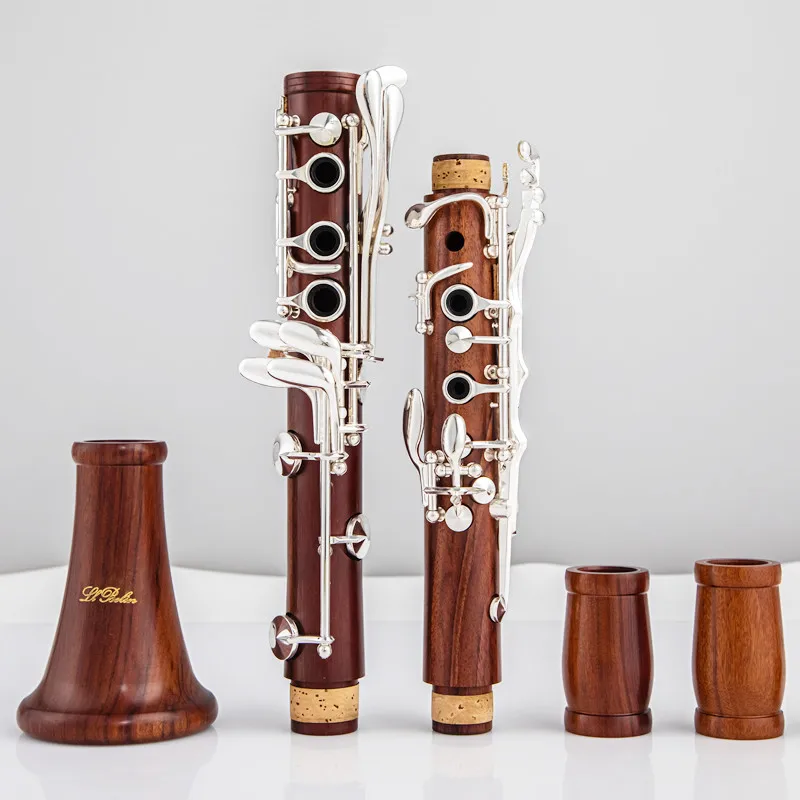 

JM Red Wood Professional Clarinet Bb Rosewood Clarinet Silvering keys Solid wood Sib Klarnet