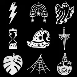 10pcs/lot 316 Stainless Steel Geometric DIY Earring Charm Pendant Wholesale Jewelry Egypt Cross Sword Findings dandelion
