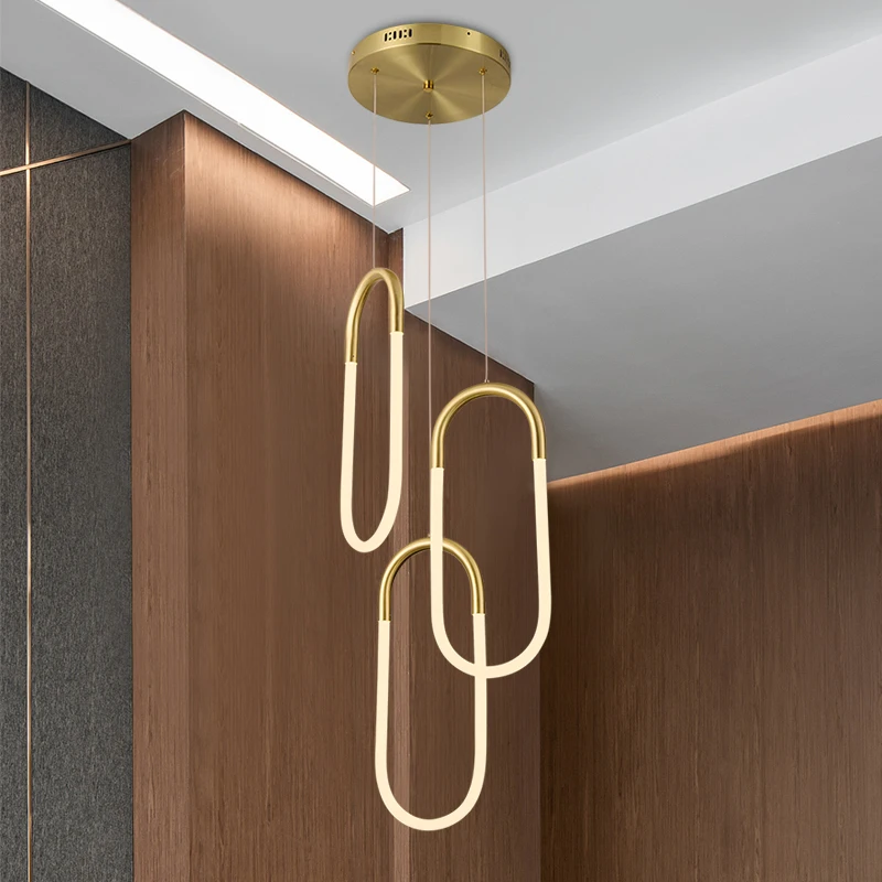 

Scandinavian pendant light Modern Design gold pendant light Acrylic creativity Hanging Lamp Kitchen nordic light fixture