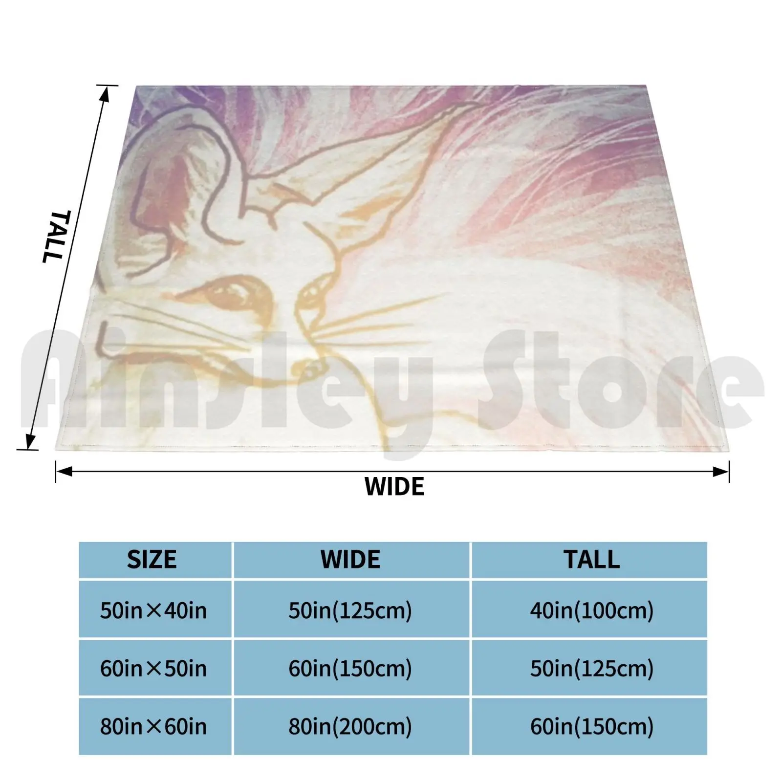 Mystical Kumiho Blanket Super Soft Warm Light Thin Vulpix Nine Tails Fennec Fox Majestic Animals Fantasy Animals