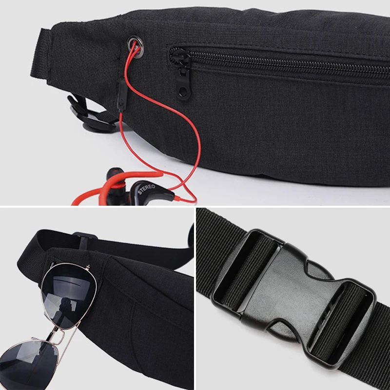 Imagem -05 - Inrnn Mens Outdoor Sports Peito Bolsa Travel Waist Belt Bolsa Bolsa de Dinheiro para Adolescentes Bolsa para Celular Casual Fanny Pack Masculino Novo