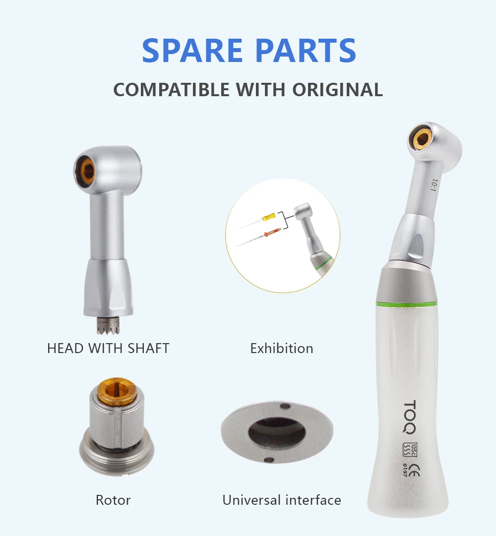 Endo Dental Reduction Implant Endodontic Contra Angle Handpiece 10:1 64:1 16:1 Low Speed Ratio