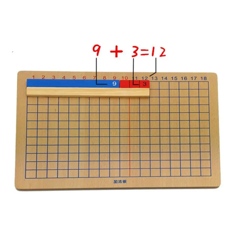 Montessori Addition And Subtraction Wooden Panel Toys Calculus and Mathematics Educational Kids School Family