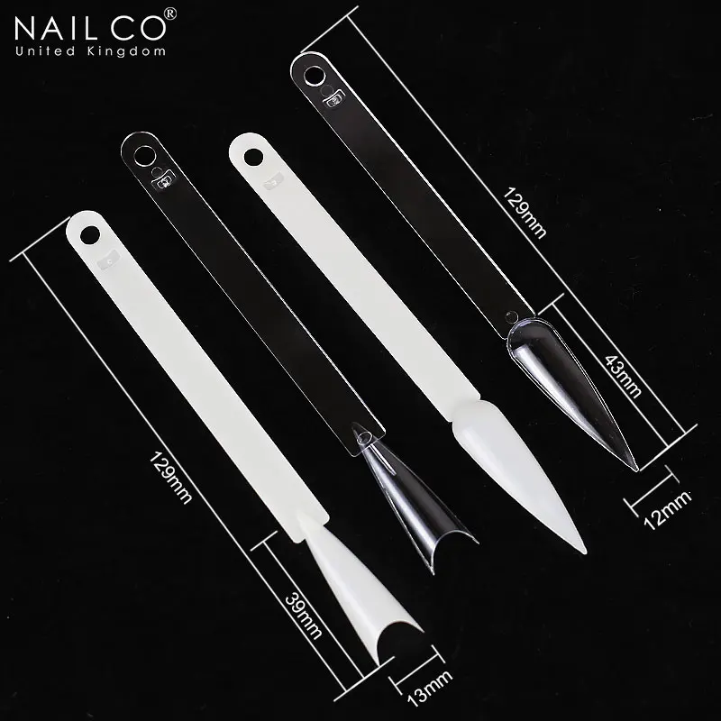 NAILCO 50pcs/Set Color Chart Palette False Nail Varnish Color Showing UV Gel Polish Chart Tool Nails Tips Showing Card Shelf