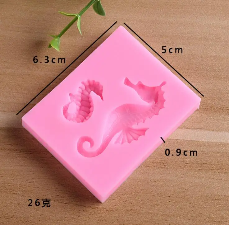 Silicone Mold Seahorse Cake Fondant Mold Cake Decorating Tools Shaping Chocolate Mold DIY Kitchen Baking Bakeware SN4046