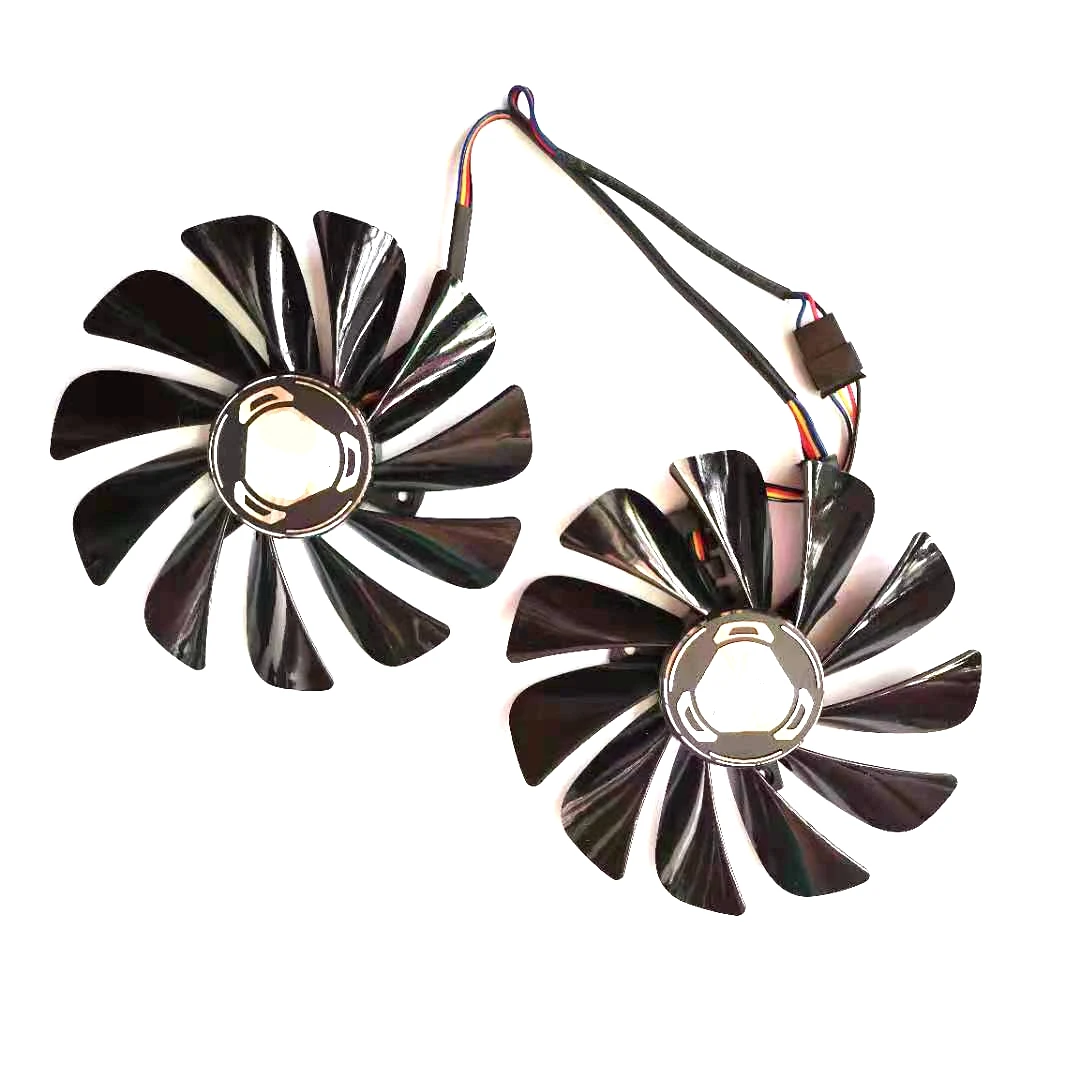 Ventilateur de carte graphique pour XFX Radeon RX5600 XT RX5700 XT RAW II, 95mm, 2 pièces/lot, nouveau, FDC10U12S9-C