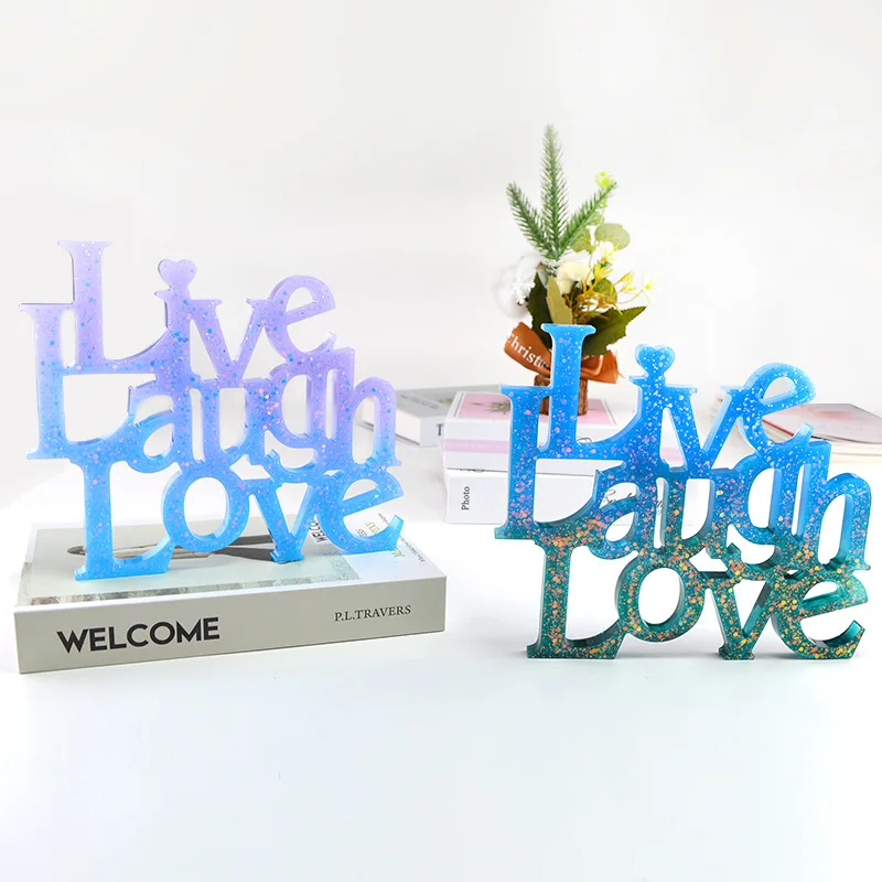

DIY Love Letter Ornaments Silicone Mold For Resin English Letter Casting Mold Jewelry Making Accessaries Resin Craft Decoration