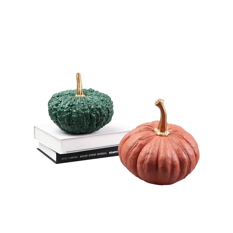 Modern Multicolor Pumpkin Decoration Pumpkin Decoration Bowl Resin Crafts Embossed Texture Kitchen Decoration Home Decoration