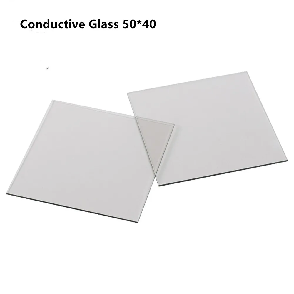 50x40x1.1mm,＜10 ohm/sq, 25pcs Lab Transparent Conductive Glass Indium Tin Oxide ITO Glass Coated Glass