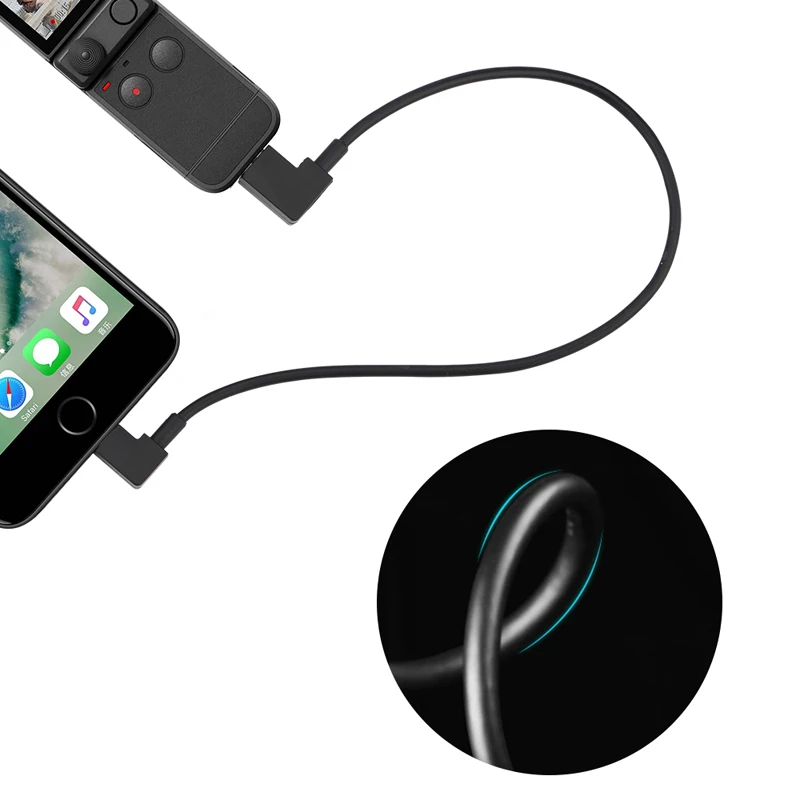 30cm Connector Cable Type-C to Micro-USB IOS for DJI Pocket 2 to Phone Conversion Data Cable OTG Converter Gimbal Accessories