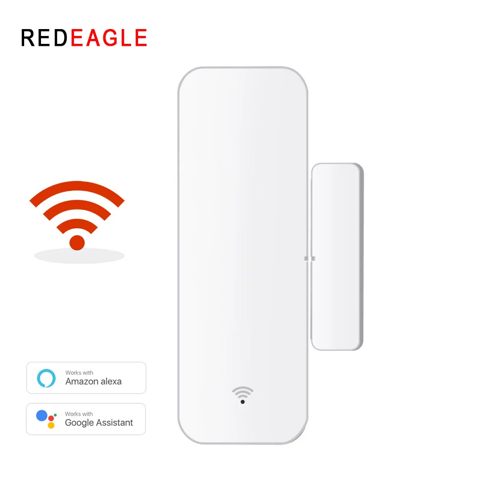 REDEAGLE WiFi Cửa Cảm Biến Cửa Sổ Tuya Kết Nối Không Dây An Ninh Gia Đình Làm Việc Alexa Google Trợ Lý Cuộc Sống Thông Minh Ứng Dụng