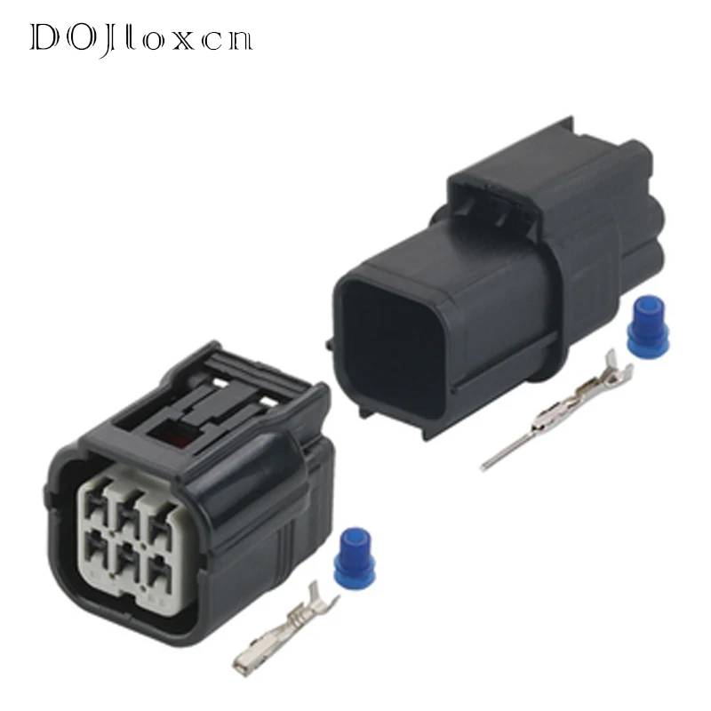 1/5/10/20/50 Sets 6 Pin HV HVG 040 Series Female Male Cable Wiring Connector Auto Spade Plug With Terminal 6188-4908  6189-7040