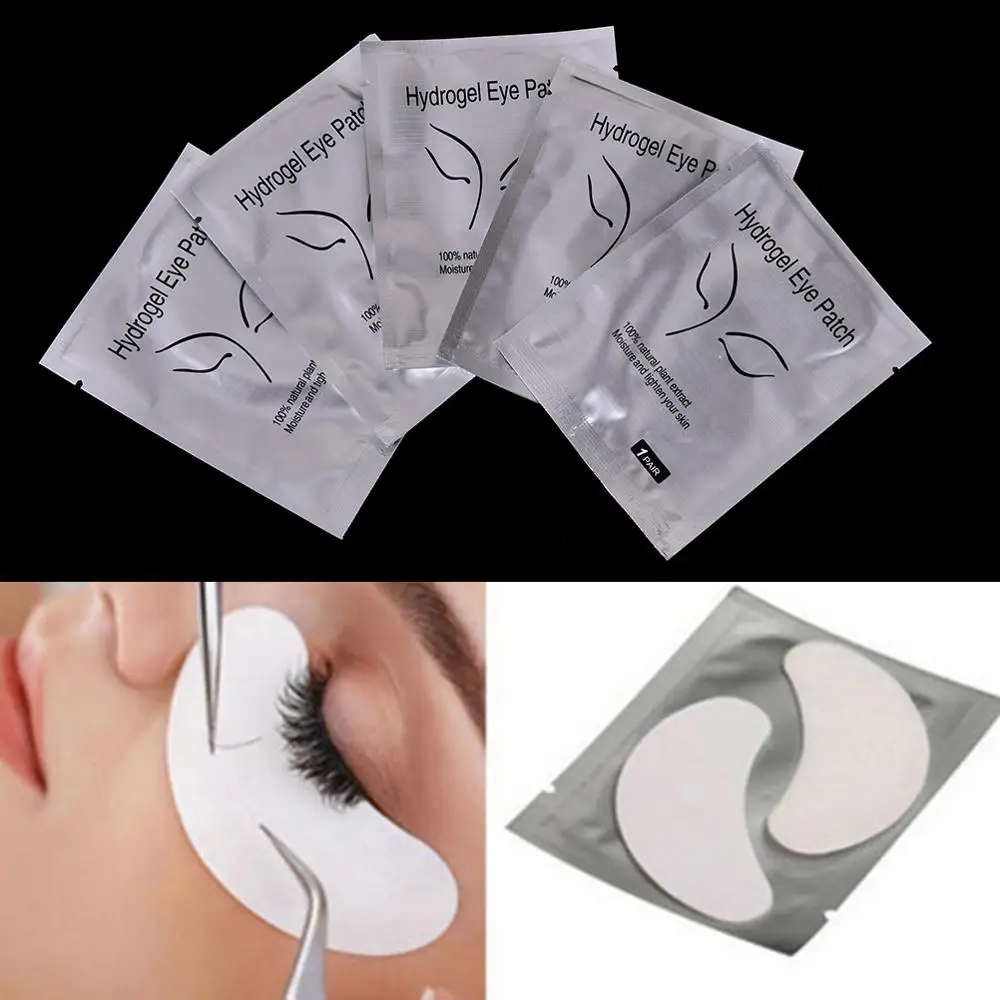 Patchs en papier pour extension de cils, 50 paires/paquet, tampons sous les yeux, autocollants, enveloppes, outils de maquillage, T0014