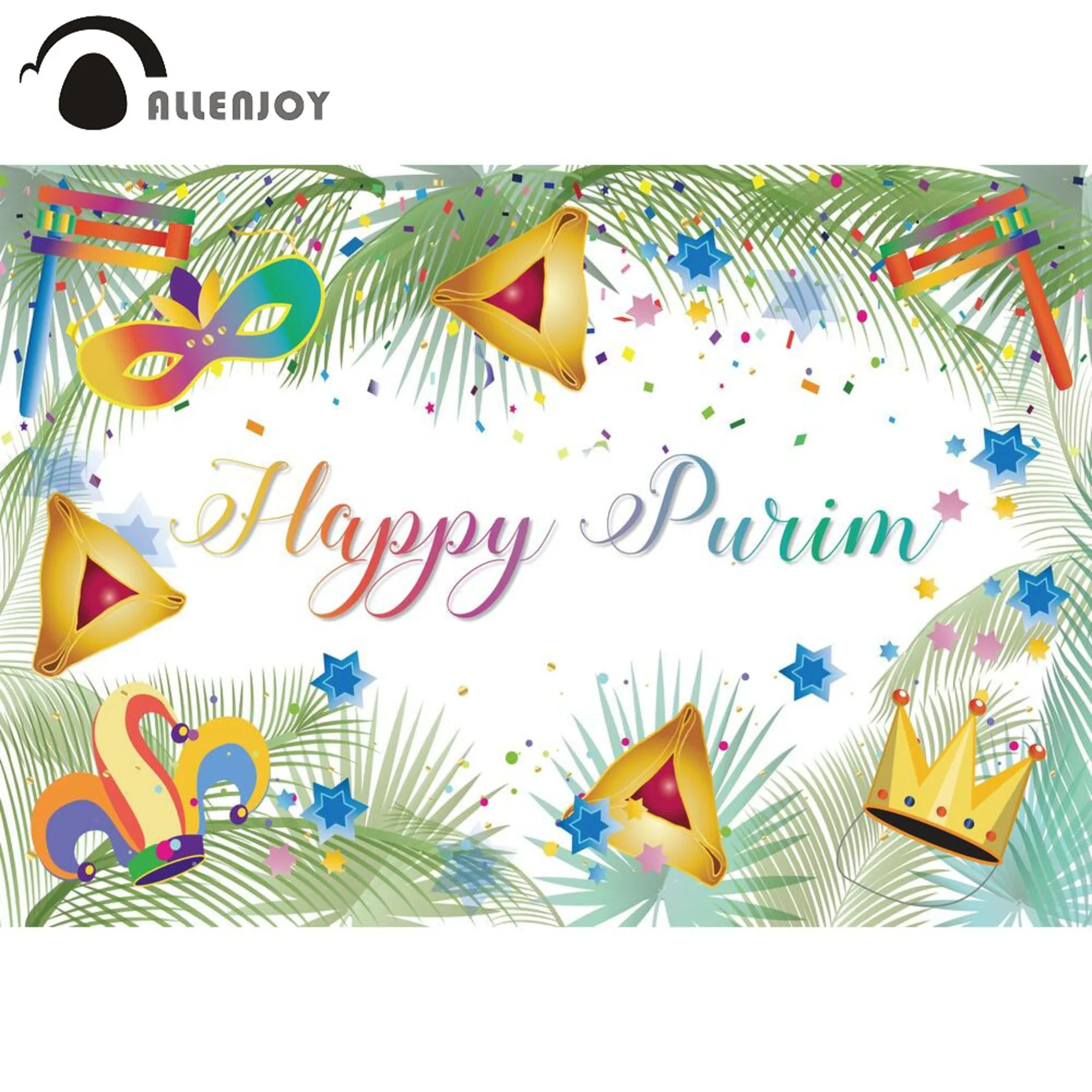 

Фон для фотографирования Allenjoy с изображением пальмы, листьев