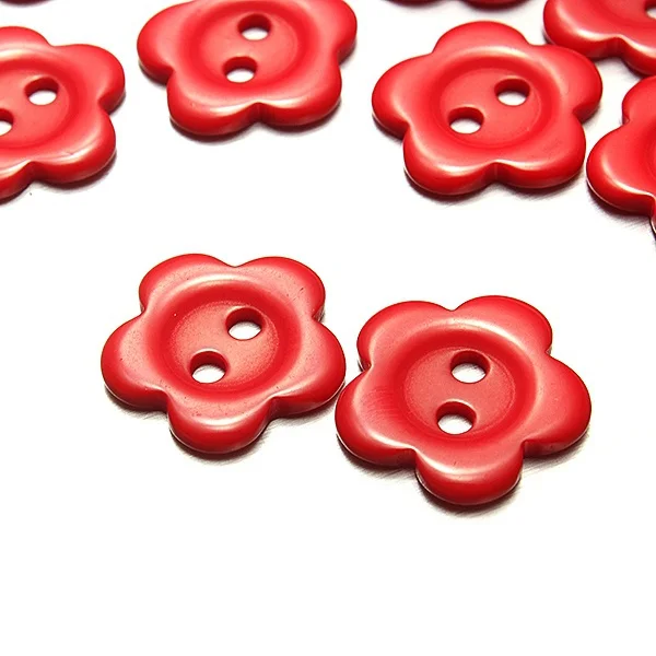 1500pcs bulk 10mm- 15mm Resin Buttons Mixed Color Flower Sewing Button 2 holes Round