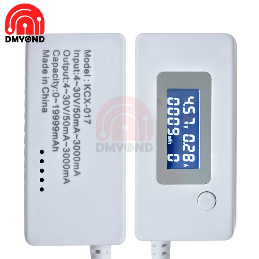 LCD Backlight USB Current Voltage Charging Capacity Tester Meter Charger Doctor Voltmeter Ammeter Monitor Detector Mobile Phone