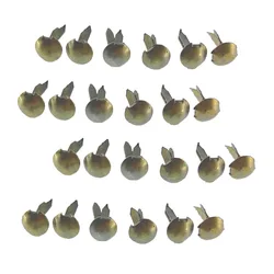 500Pcs Bronze Tone Iron Round Metal Mini Brads For Craft Scrapbooking Card Making DIY Rivets Embellishment 9x5mm