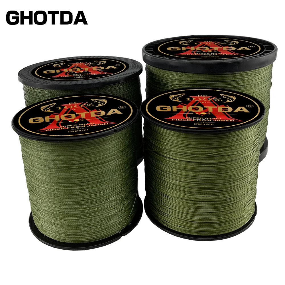 Factory Direct Japanese Material PE Line 8X 100/300/500/1000M Smoother Firmer and Anti-bite Multifilament Fishing Accessories