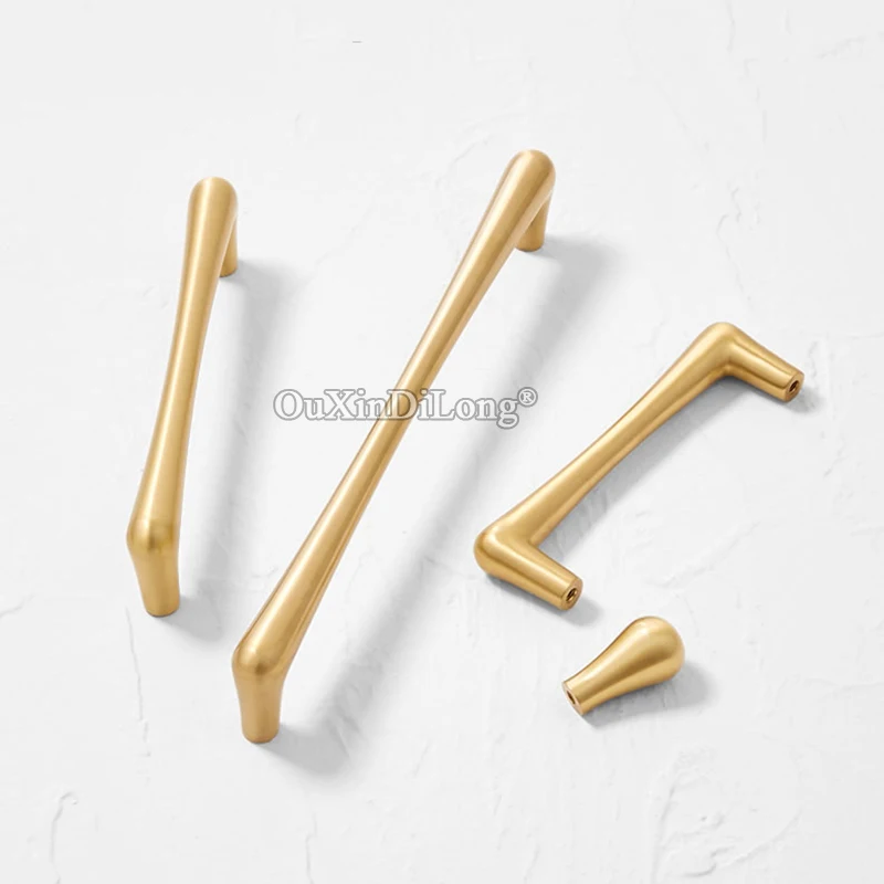 10PCS European Solid Brass Water Drops Cabinet Door Handles Cupboard Wardrobe Drawer Kitchen Wine Cabinet Pulls Handles & Knobs