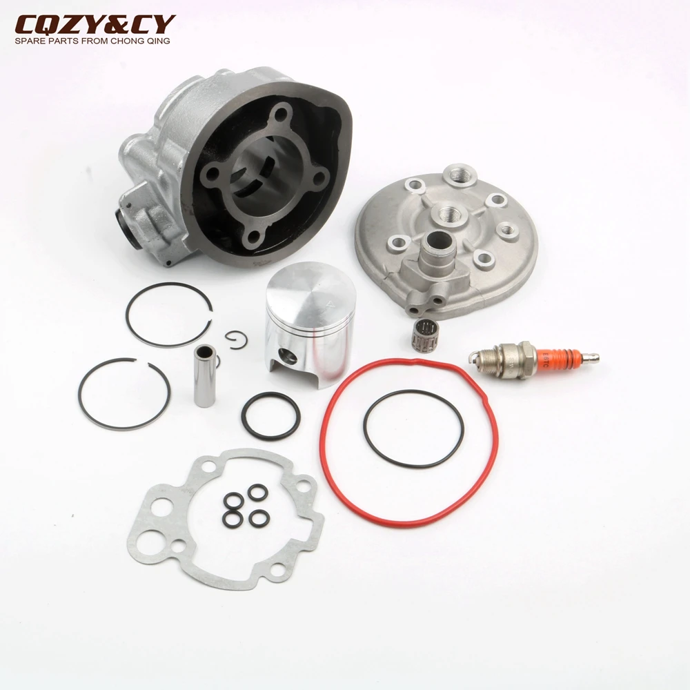 Motorcycle 90cc 49mm Big Bore Cylinder Kit & Cylinder Head for Yamaha DT50 TZR50 DT TZR 50cc AM6 Minarelli 2 stroke