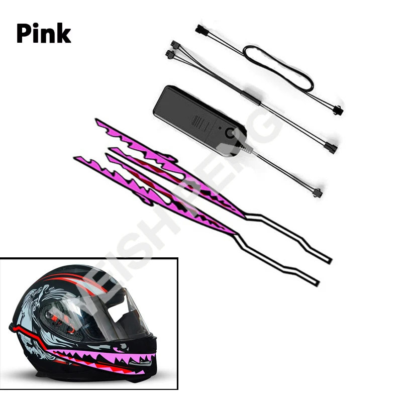 

Helmet Motorcycle Riding Night Signal EL Strip Light Helmet Light Strip Flashing Stripe LED Light Strip