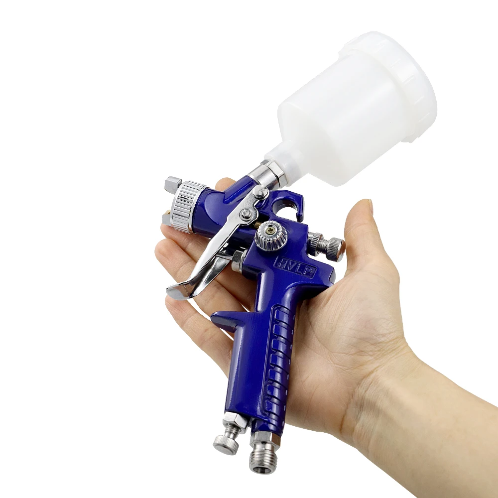 HVLP สีมินิสเปรย์ปืน0.8/1.0Mm หัวฉีด Airbrush สำหรับจิตรกรรมรถบ้าน DIY Aerograph Pneumatic Air ปืนเครื่องมือ