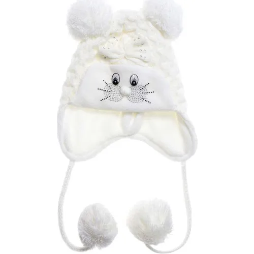 New season Male-Female Child Baby Beret-Eared Lamb Knitted Wool Hat Knitted Ear Neck Protection Neck Hat