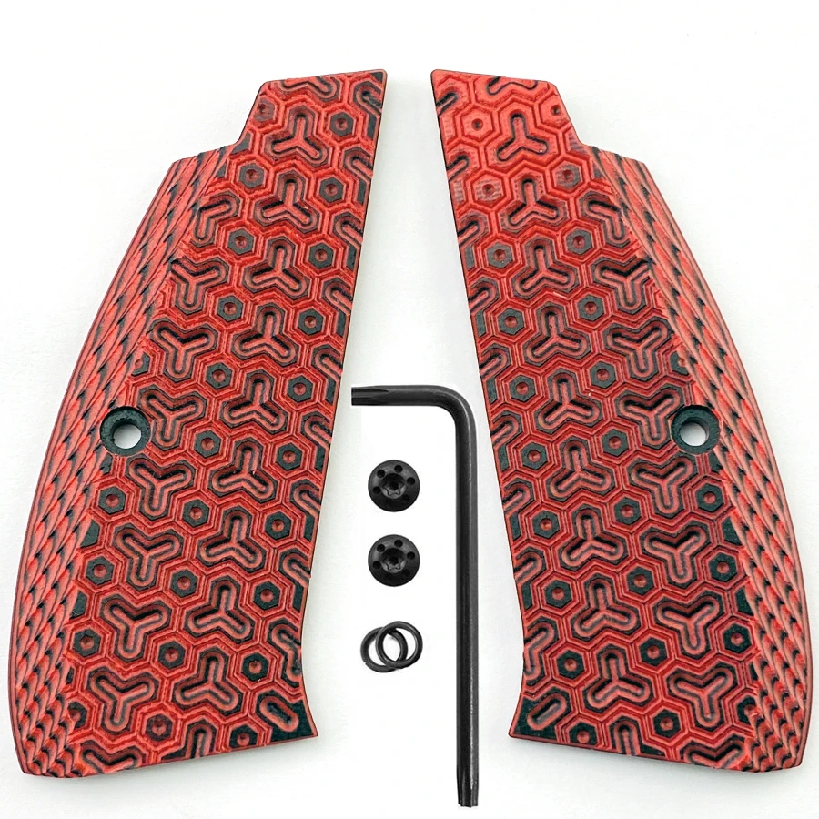CZ75 Grips G10 Grips for CZ 75 Full Size, SP-01 Series, Shadow 2, 75B BD, Gun Grips Screws Included view 2
