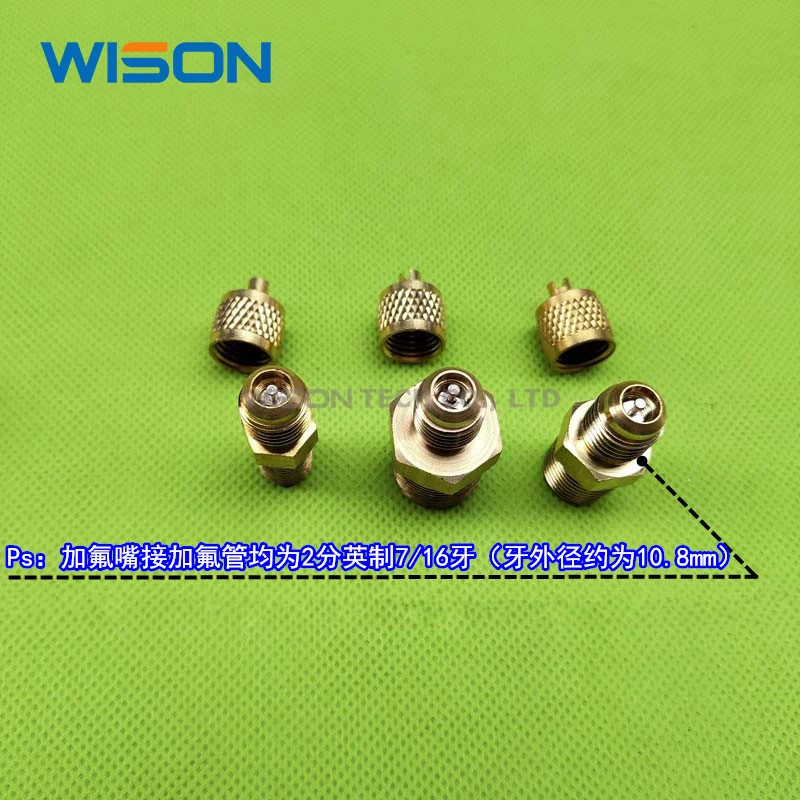 Válvula de retención de refrigerador, boquilla de fluoruro de refrigeración de aire acondicionado, boquilla de líquido, conector rápido, aguja de cobre de enfriador