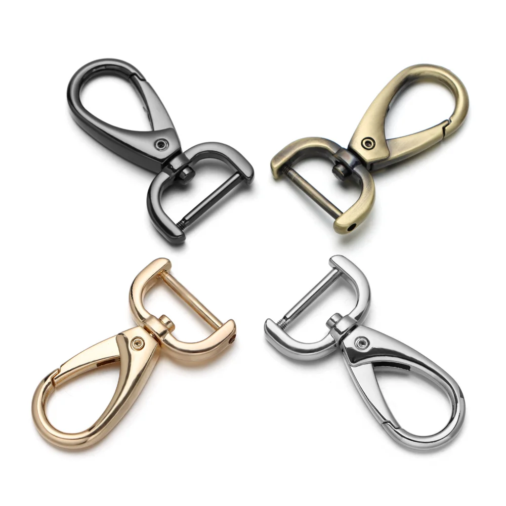 Metal Bags Strap Buckles Lobster Clasp Collar Carabiner Snap Hook DIY KeyChain Bag Part Accessories Swivel Trigger Dog Buckle