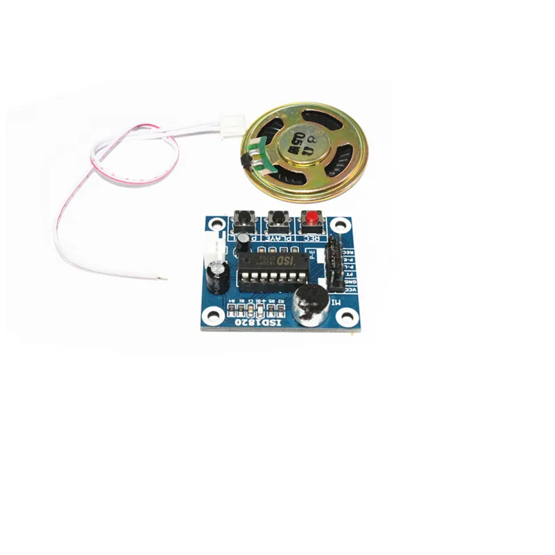 ISD1820 Recording voice module Voice module Recording and playing Voice module Board With microphone to provide 0.5W speakers