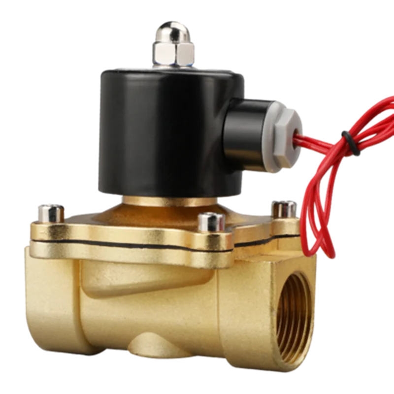 2W160-15 2W200-20 Normal Closed Solenoid Valve Water Valve Air Valve Pure Copper Coil AC220V DC24V 12V