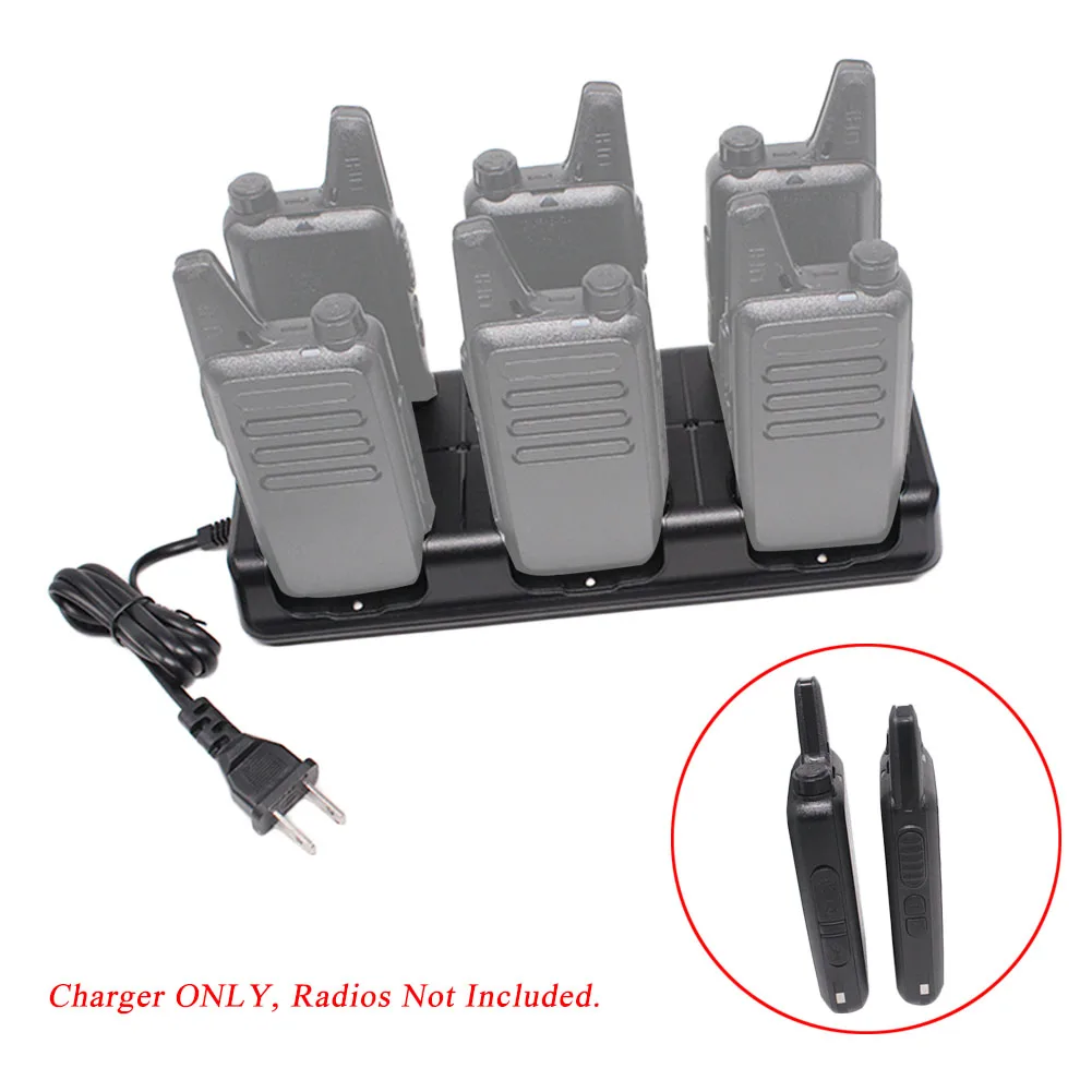 WLN KD-C1 6 In 1 Charger Walkie Talkie Unit Charging KD-C1 Plus Six Way Charger for WLN KD-C1Plus KD-C2