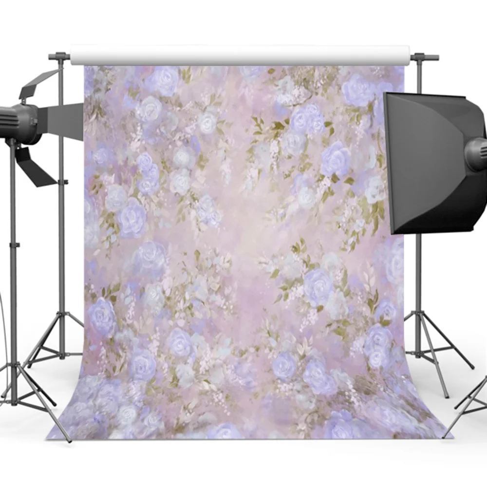 Old Master Floral Photography Background Newborn Birthday Party Backdrop Photo ZH-122