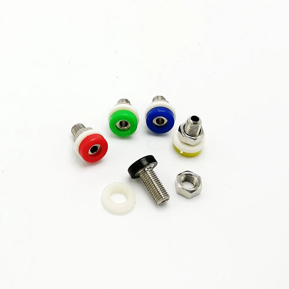 5 Color 2mm Banana socket Panel mounting banana female Caonnector 10Pcs