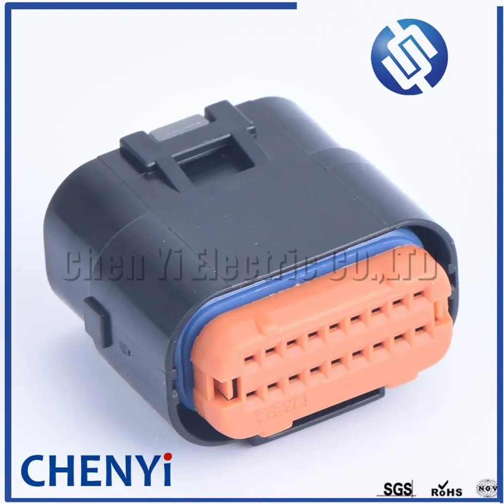 18 pin PCB curved pin waterproof Automotive Connector Ignition Harness ECU plug Replacement Parts MX23A18NF1  MX23A18NF1