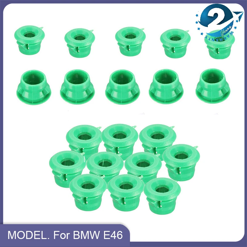 20 قطعة باب الكسوة السحابة البلاستيك الجانب قطاع تصاعد مقاطع السيارة + Grosmets لسيارات BMW E30 E32 E36 E46 E90 E91 517184574 51711932996