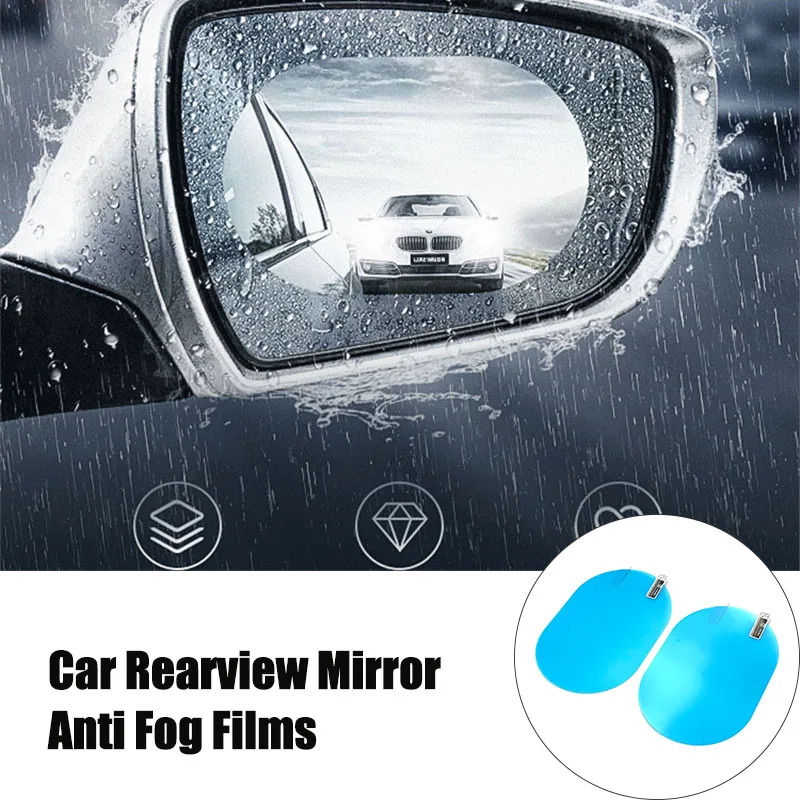 2Pcs Car rearview mirror waterproof anti-fog film For Toyota SIENTA Vellfire Verso PROACE Hilux Tacoma Tundra 4Runner FT-EV FT