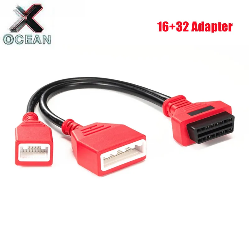 NEW 16+32 Gateway Adapter for Nissan Sylphy 16pin Cable Adding Key No Need Password Work with Autel IM608/IM508/Lonsdor K518SE