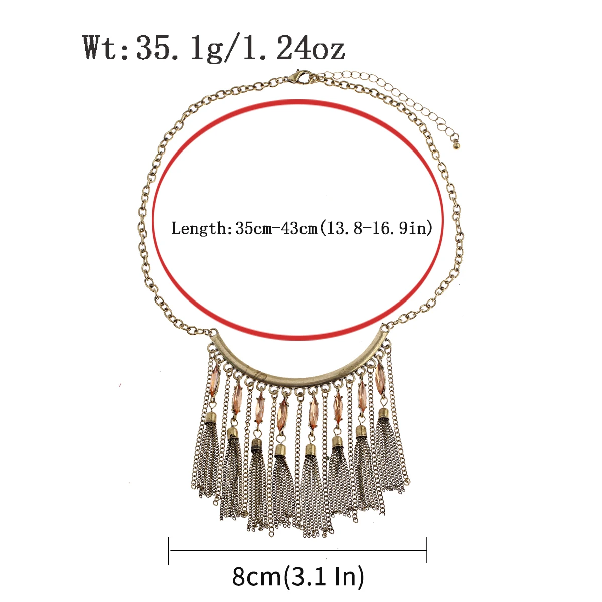 Bohemia Vintage Ethnic Leaf Crescent Tassel Necklace For Women Gypsy Sliver Color Long Chain Necklace For Girls Tibetan Jewelry