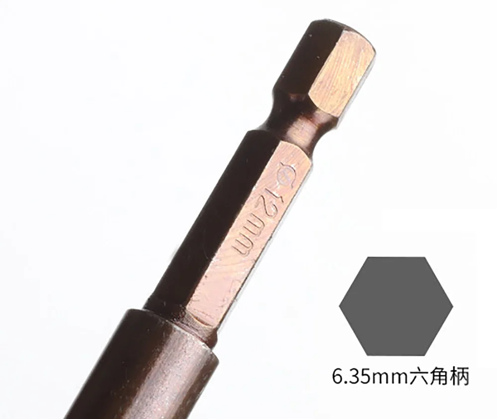 3 4 5 6 7 8 10 12mm hexagon shank four-blade drill bit, can be used for glass, ceramic, metal drilling, concrete drill bit