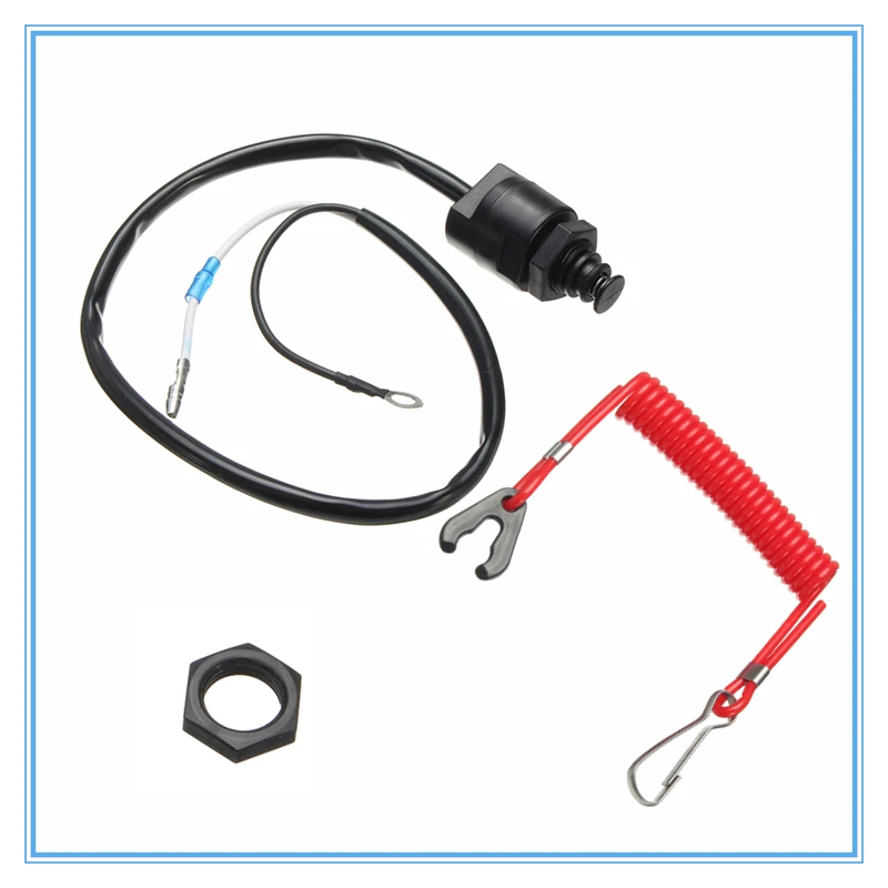 

2,8x5,5 см аварийный выключатель аварийной остановки подвесного двигателя, аварийный выключатель аварийной остановки с ремешком безопасности