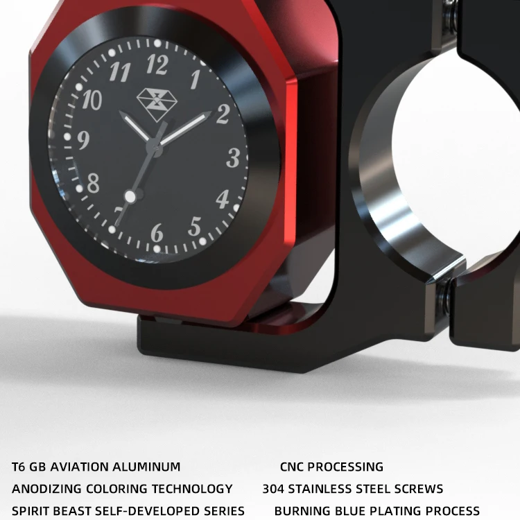Motorcycle accessories thermometer motocross essories modified luminous electronic clock and thermometer Combo creative tools