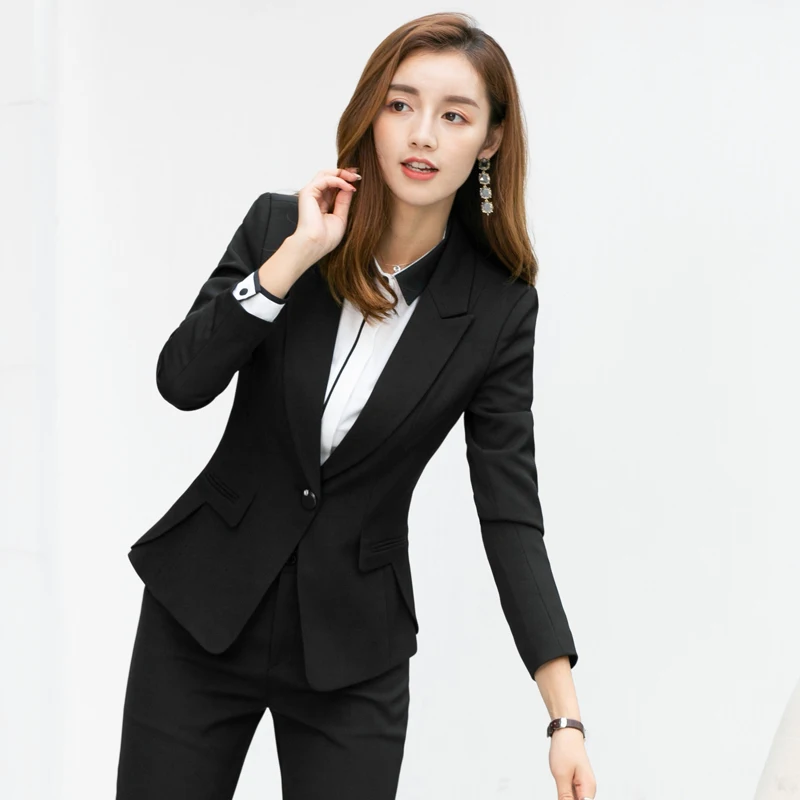 

Lenshin New Plus Size Professional Business Jacket for Women Work Wear Office Lady Elegant Female Formal Blazer Coat Top