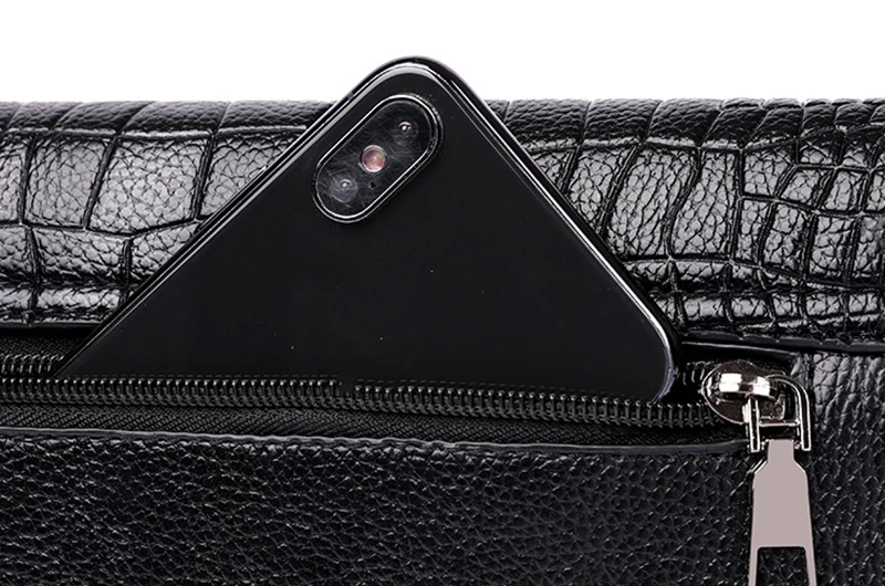 Frauen Flap Messenger Taschen Krokodil muster Design Schulter Taschen PU Leder Dame Mode Handtaschen Vintage Umhängetasche – Detail 22