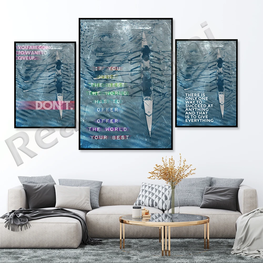 Motif motivasi mendayung janga - Home Decor Quotes On Wall ulasan dan harga