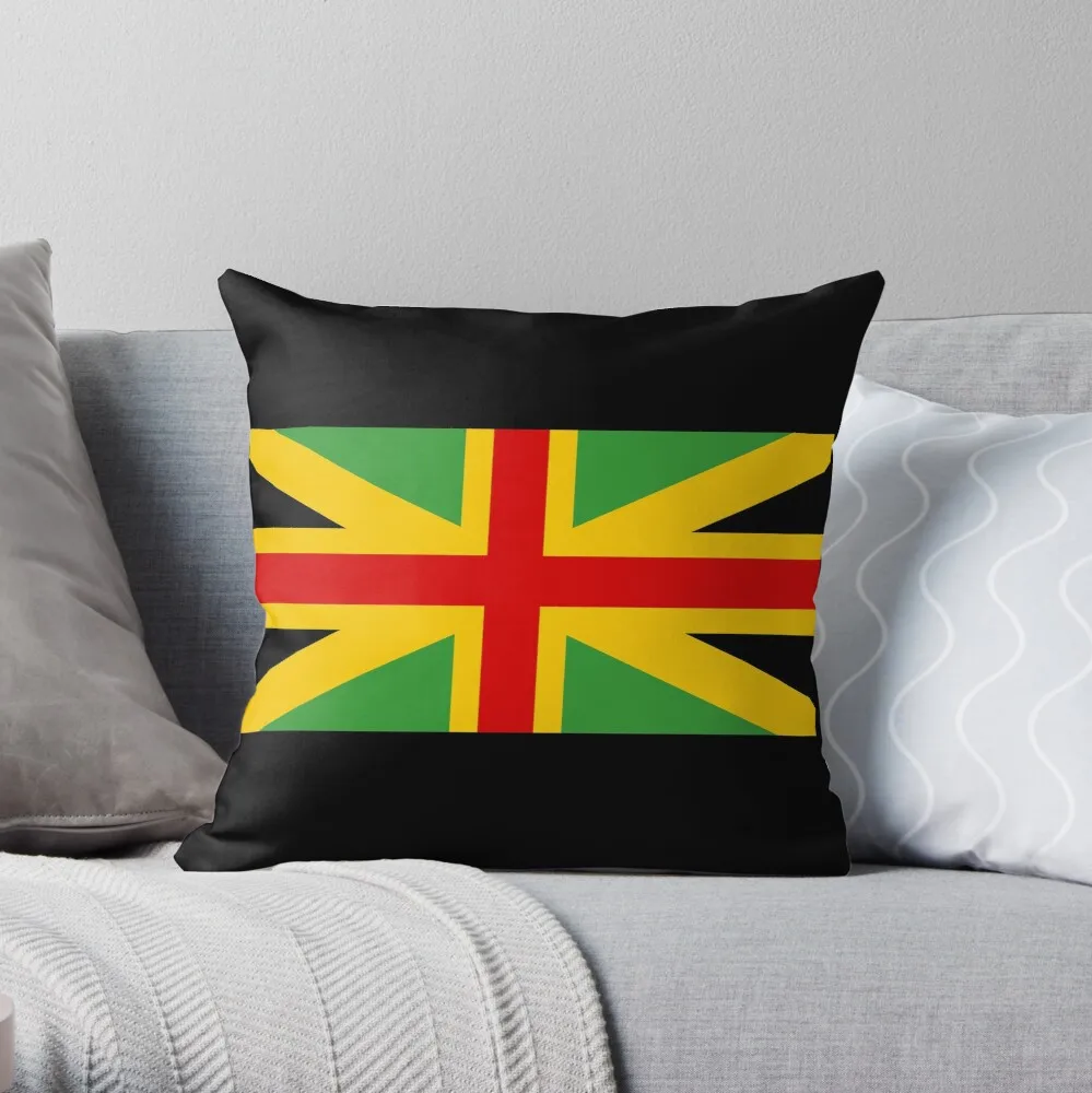 British Jamaican Throw Pillow Pillow Case Polyester Home Decora Pillowcases Throw Pillow Case kussensloop almohada poszewka